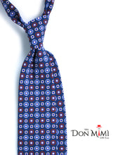 Cravatta 3 Pieghe blu FEMINI in seta madder