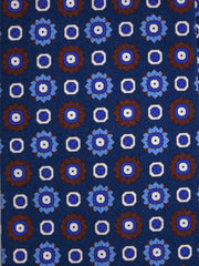 Cravatta 3 Pieghe blu FEMINI in seta madder