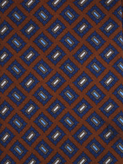 Cravatta 3 Pieghe marrone SOPHIE in seta madder