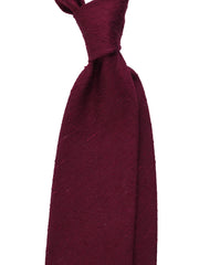 Cravatta 3 Pieghe bordeaux FARMA Seta shantung