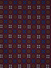 Cravatta bordeaux 3 Pieghe FORTY in seta stampata lusso