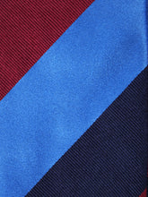 Cravatta 3 Pieghe bordeaux in seta tessuta DINA