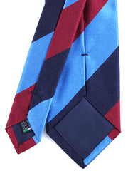 Cravatta 3 Pieghe bordeaux in seta tessuta DINA