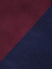 Cravatta 3 Pieghe bordeaux in seta tessuta PAOLA