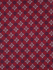 Cravatta bordeaux 3 Pieghe GASPACE in seta stampata inglese