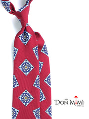 Cravatta rosso scuro 3 Pieghe MATERA in seta madder inglese