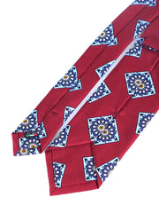 Cravatta rosso scuro 3 Pieghe MATERA in seta madder inglese