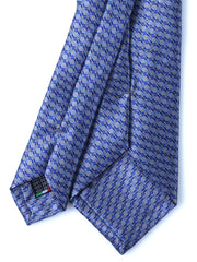 Cravatta grigio 3 Pieghe RIFUSE in seta raso stampata