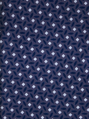 Cravatta grigio 3 Pieghe DEBHORA in seta raso stampata