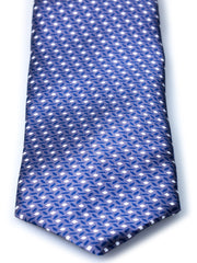 Cravatta grigio 3 Pieghe DEBHORA in seta raso stampata