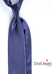 Cravatta grigio 3 Pieghe SHILLA in seta raso stampata