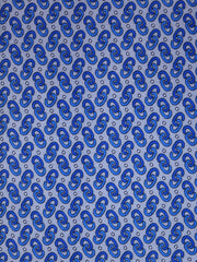 Cravatta grigio 3 Pieghe UNION in seta raso stampata