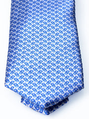 Cravatta grigio 3 Pieghe UNION in seta raso stampata