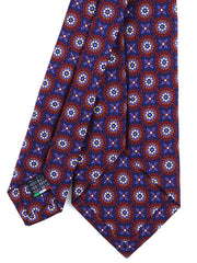 Cravatta blu scuro 3 Pieghe PATTY in seta madder