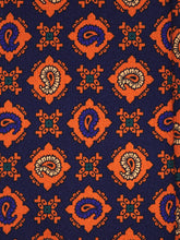 Cravatta blu scuro 3 Pieghe AMANDA in seta madder