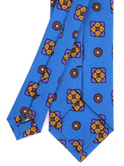 SIMONE 3-fold tie in madder silk Teal