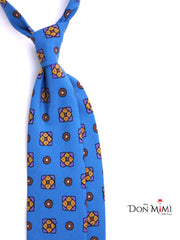 SIMONE 3-fold tie in madder silk Teal