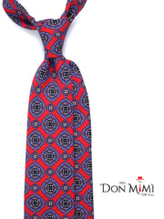 GILIAN Red Madder Silk 3 Fold Tie