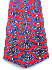 GILIAN Red Madder Silk 3 Fold Tie