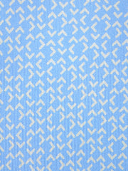 Cravatta celeste 3 Pieghe ALICE in seta stampata inglese