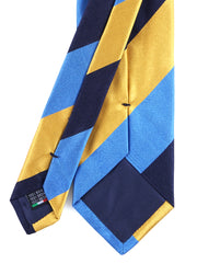 Cravatta 3 Pieghe gialla in seta tessuta DINA