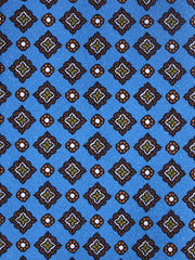 Cravatta celeste 3 Pieghe MANTOVA in seta madder italiana