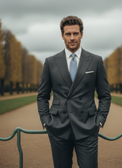 Cravatta celeste 3 Pieghe MANTOVA in seta madder italiana