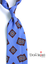 Cravatta celeste 3 Pieghe MATERA in seta madder inglese