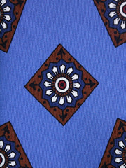 Cravatta celeste 3 Pieghe MATERA in seta madder inglese