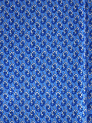 UNION Skyblue Satin Printed Silk 3 fold Necktie