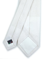 Cravatta bianca 3 pieghe ONICE Garza di seta