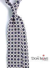 Cravatta bianca 3 Pieghe CORLETO in seta madder italiana