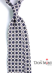 Cravatta bianca 3 Pieghe CORLETO in seta madder italiana