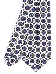 Cravatta bianca 3 Pieghe CORLETO in seta madder italiana