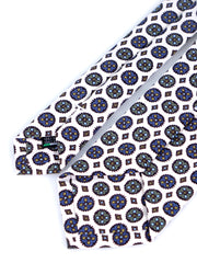 Cravatta bianca 3 Pieghe CORLETO in seta madder italiana