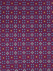 Cravatta color vinaccia 3 Pieghe DONATA in seta stampata inglese