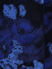 3-fold blue jacquard silk tie FRANCE