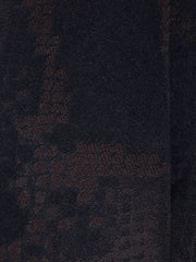 Cravatta 3 pieghe marrone in seta jacquard PYTHON