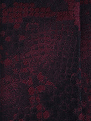 Cravatta 3 pieghe bordeaux in seta jacquard PYTHON