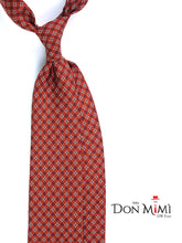 Cravatta ruggine 3 Pieghe GASPACE in seta stampata inglese