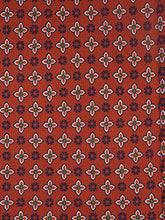 Cravatta ruggine 3 Pieghe GASPACE in seta stampata inglese