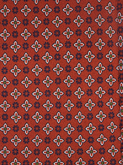 Cravatta ruggine 3 Pieghe GASPACE in seta stampata inglese