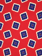 Cravatta arancione 3 Pieghe PATRICIA in seta madder