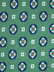 Cravatta verde sartoriale sfoderata GEMINA in lino/seta