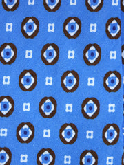 Cravatta celeste sartoriale sfoderata GEMINA in lino/seta