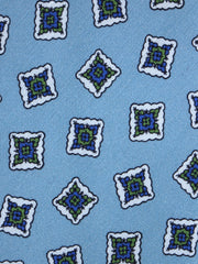 Cravatta celeste sartoriale sfoderata SATURNIA in lino/seta