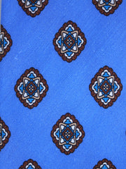 Cravatta azzurra sartoriale sfoderata SAMMY in lino/seta