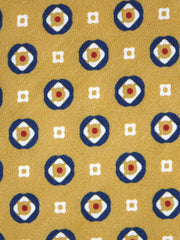 Cravatta gialla sartoriale sfoderata GEMINA in lino/seta