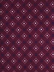 Cravatta bordeaux 7 pieghe PISTOIA in seta lusso stampata inglese