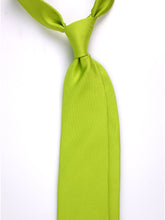 3 Fold DACCA Tie in English Silk Printed Lime